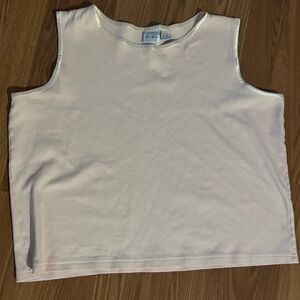 Vintage Y2k Jason Maxwell Baby Pink Sleeveless Tank Top Classic Basics Size L